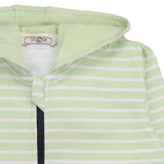 Green stripes 14-Sweat Jacket