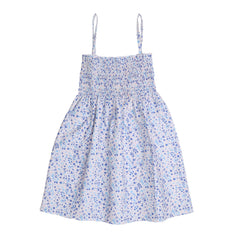 Blue Flowers-Strap Blouse