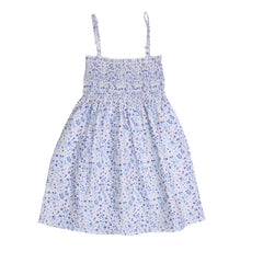 Blue Flowers-Strap Blouse