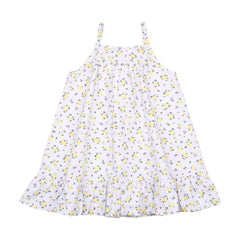 Yellow Flowers-Strap Dress