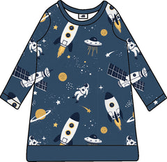 Langarm Kleid aus Baumwolle (Bio)