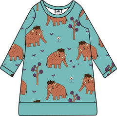 Langarm Kleid aus Baumwolle (Bio)