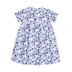 Blue Birds and Flowers-Dress