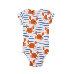 Short-sleeved bodysuit made of cotton (organic)