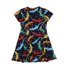 Kurzarm Kleid aus Baumwolle (Bio)