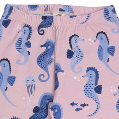 Blue Seahorses-Leggings