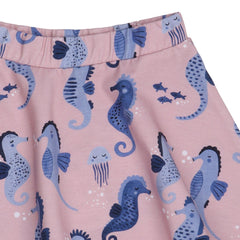Blue Seahorses-Skirt