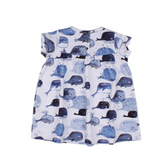 Kurzarm Kleid aus Baumwolle (Bio)