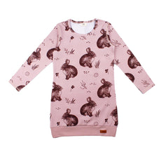 Langarm Kleid aus Baumwolle (Bio)