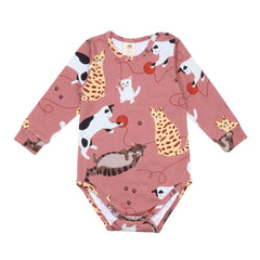 Langarm Body aus Baumwolle (Bio)