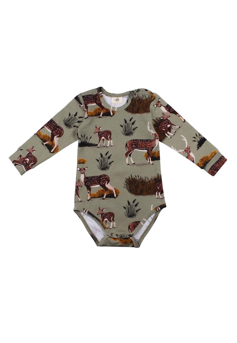 Langarm Body aus Baumwolle (Bio)