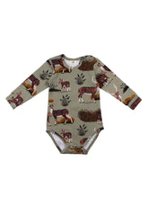 Langarm Body aus Baumwolle (Bio)