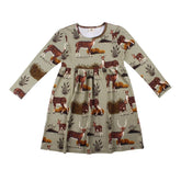 Langarm Kleid aus Baumwolle (Bio)