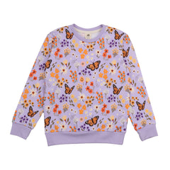 Flowers and Butterflies-Sweatshirt
