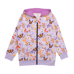 Flowers and Butterflies-Sweat Jacket