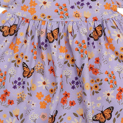 Flowers and Butterflies-Babydoll Dress