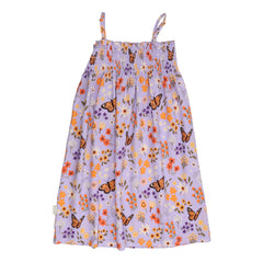 Flowers and Butterflies-Strap Dress