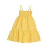 Golden Sun-Strap Dress