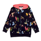 Hummingbirds Around Flowers-Sweat Jacket