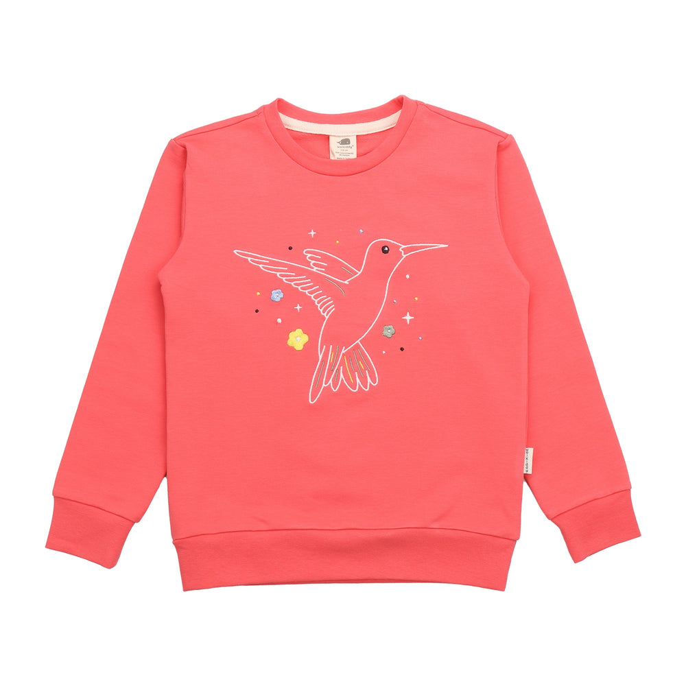 Hummingbirds Around Flowers-Sweatshirt