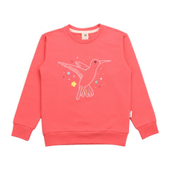 Hummingbirds Around Flowers-Sweatshirt