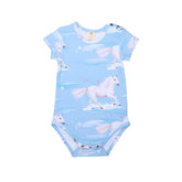 Short-sleeved bodysuit made of cotton (organic)