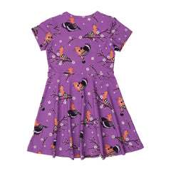 Happy Hoopoes-Flared Dress