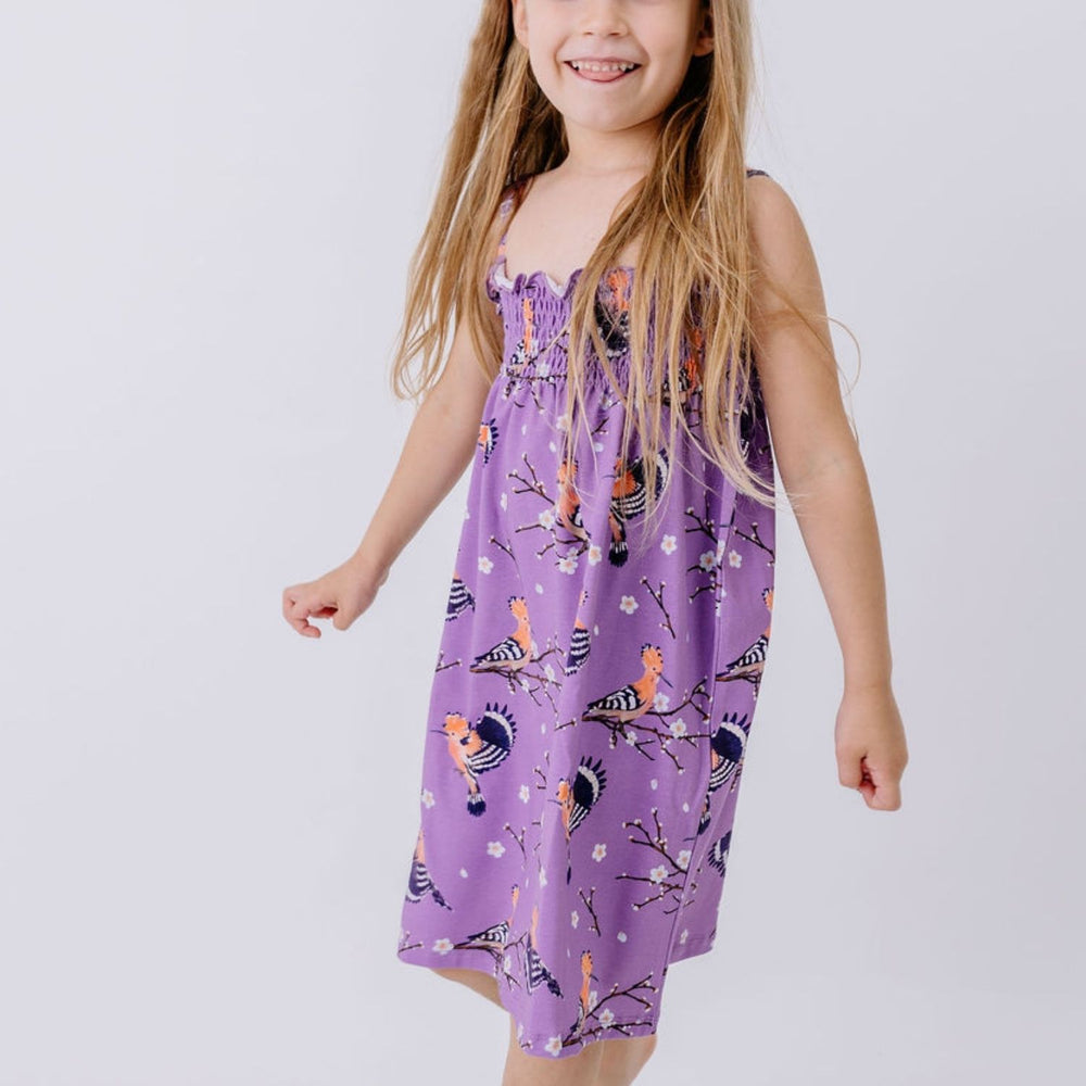 Happy Hoopoes-Sleeveless Dress