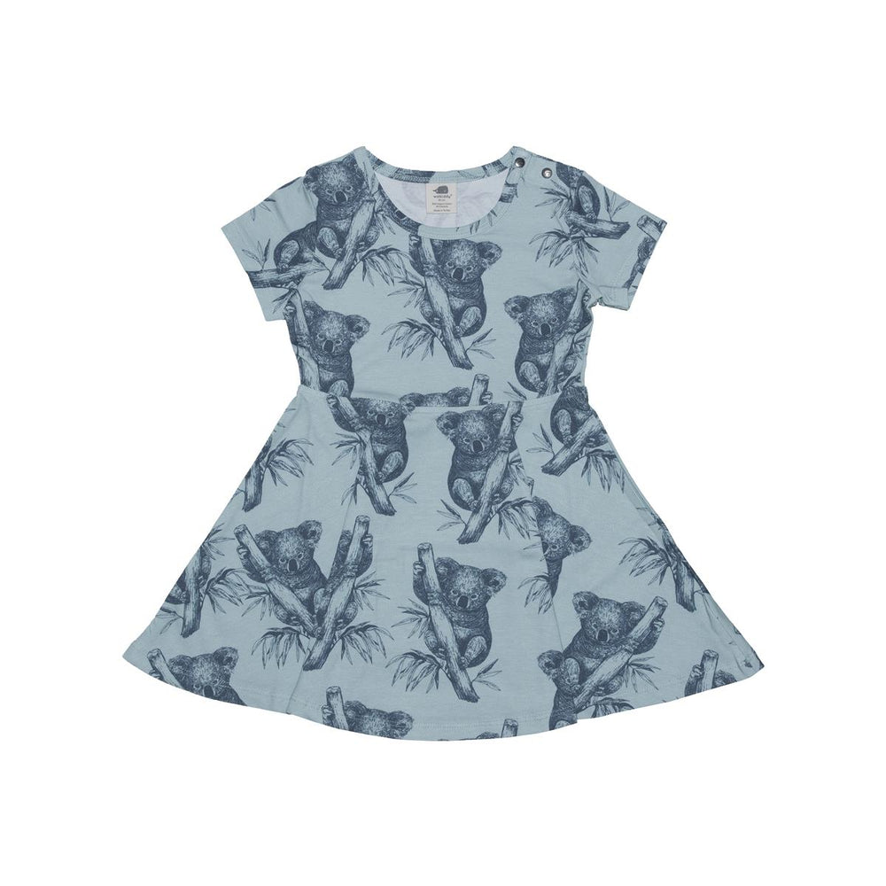 Kurzarm Kleid aus Baumwolle (Bio)