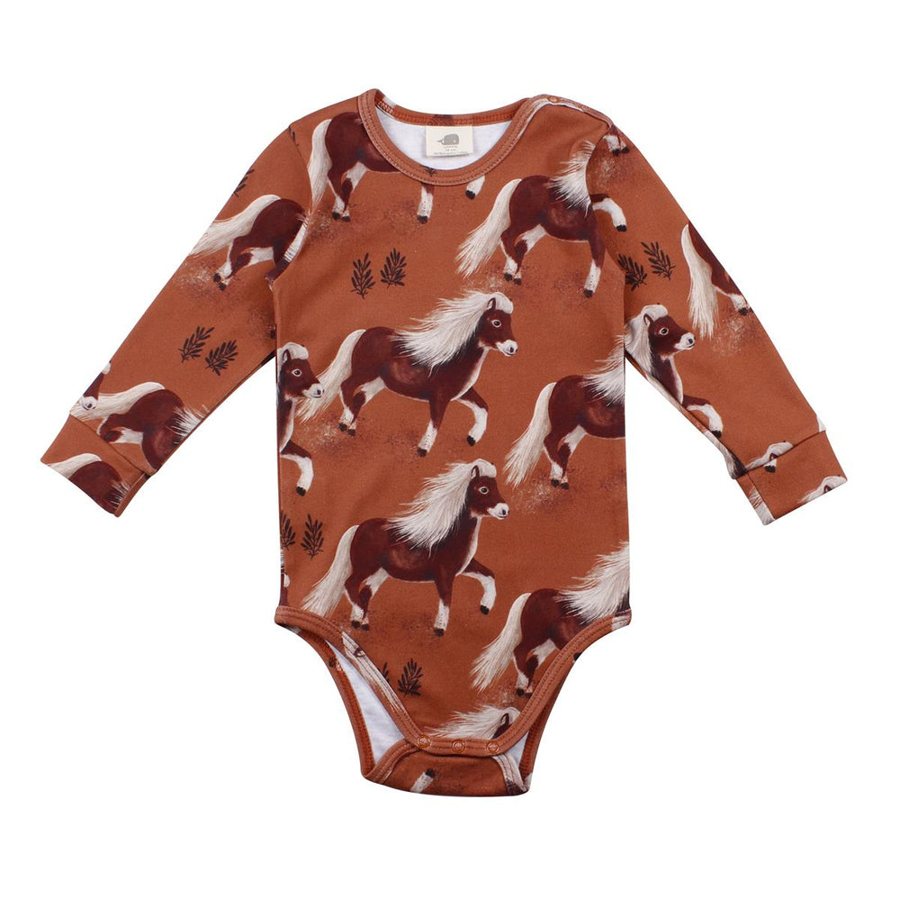 Langarm Body aus Baumwolle (Bio)