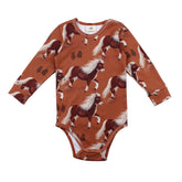 Langarm Body aus Baumwolle (Bio)