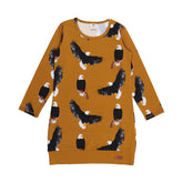 Langarm Kleid aus Baumwolle (Bio)