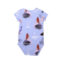 Short-sleeved bodysuit made of cotton (organic)