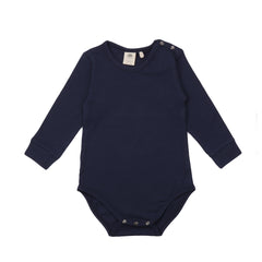 Long-sleeved bodysuit made of cotton (organic)