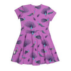 Fancy Peacocks-Flared Dress