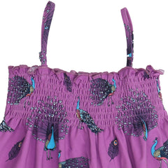 Fancy Peacocks-Strap Dress