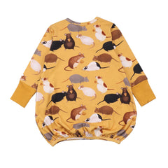 Long-sleeved dress made of cotton (organic)