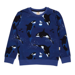 Playful Orcas-Sweatshirt 98