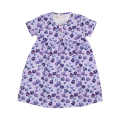 Purple Violas-Dress