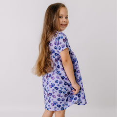Purple Violas-Dress
