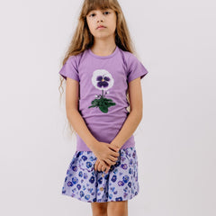 Purple Violas-T-Shirt
