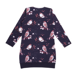 Long-sleeved dress made of cotton (organic)