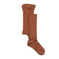 Organic Cotton Tights – Sustainable and Comfortable Children's Tights in Warm Brown