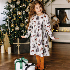 Organic Cotton Tights – Sustainable and Comfortable Children's Tights in Warm Brown