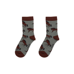 2 pairs of organic cotton socks with dinosaur motif – sustainable, comfortable and breathable