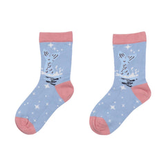 2 Pairs of Organic Cotton Socks for Kids – Soft, Breathable and Sustainable Socks with Animal Motif