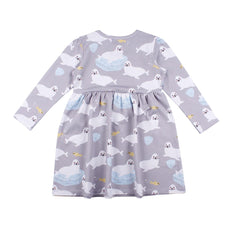 Langarm Kleid aus Baumwolle (Bio)