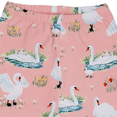 Swans in Spring-Leggings
