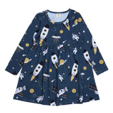 Langarm Kleid aus Baumwolle (Bio)