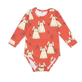 Langarm Body aus Baumwolle (Bio)